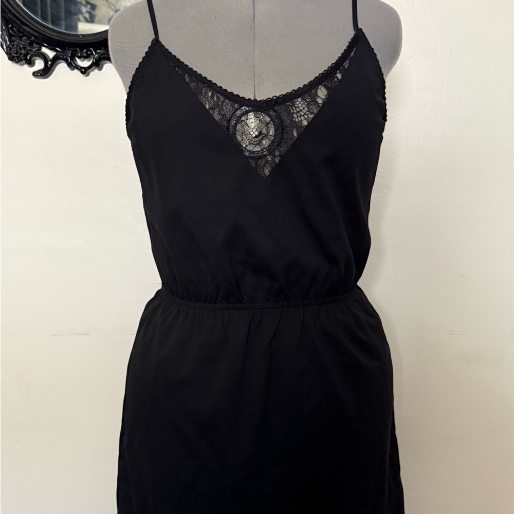 Black lace dress